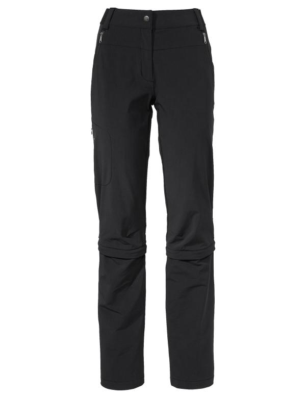 VAUDE Women's Farley Stretch Capri T-Zip Pants III black Gr&ouml;&szlig; 42-Long
