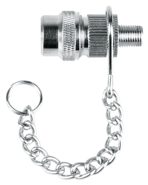 SKS Fahrradstecknippel mit Kette silber 