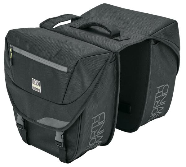 SKS GERMANY ML-Doppeltasche Pannier Classic, schwarz/lime  