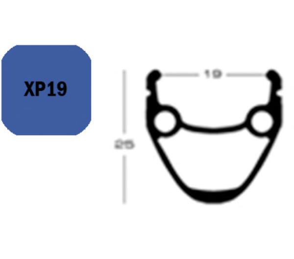 Exal Felge XP19 19-622 28" 36 Loch Schwarz