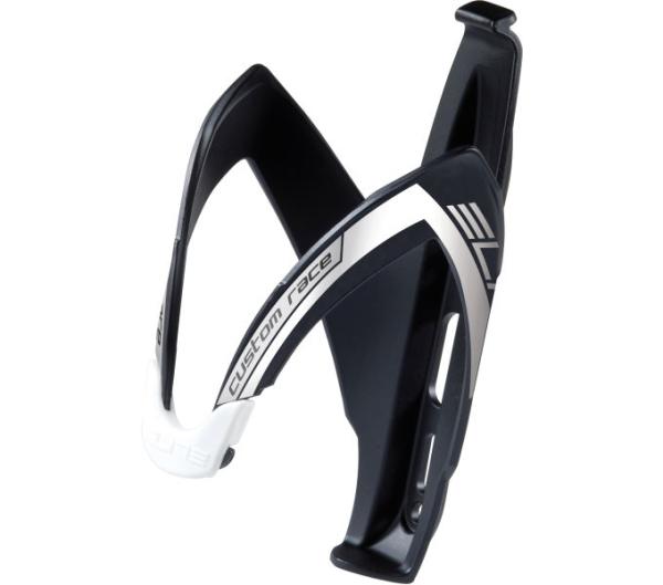 ELITE ELITE Flaschenhalter Custom Race Schwarz/Wei&szlig; Matt, ohne Beschichtung
