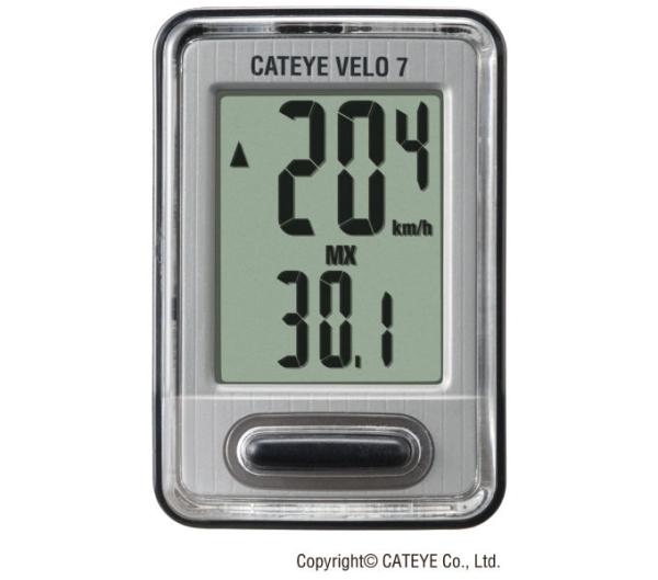 CATEYE CATEYE Fahrradcomputer Velo 7 Silber