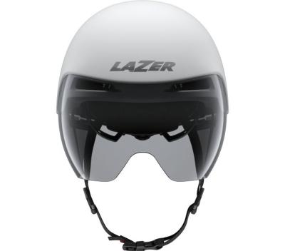 LAZER LAZER Helm Volante KinetiCore Triathlon/Zeitfahren Matte White Silver (M) 55-59 Produktbild 1