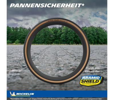 Michelin MICHELIN FALTREIFEN POWER ADVENTURE COMPETITION LINE GUM-X 30-622 Schwarz TS TLR Produktbild 4