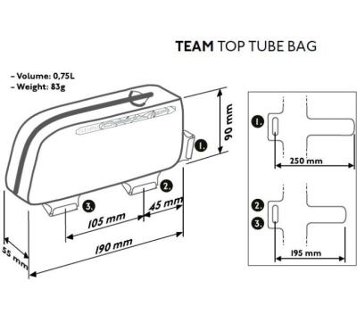 PRO Oberrohrtasche Discover Team 0,7 l Produktbild 3