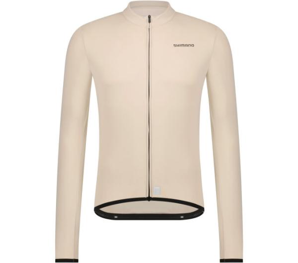 SHIMANO VERTEX Thermal Long Sleeve Jersey Beige L